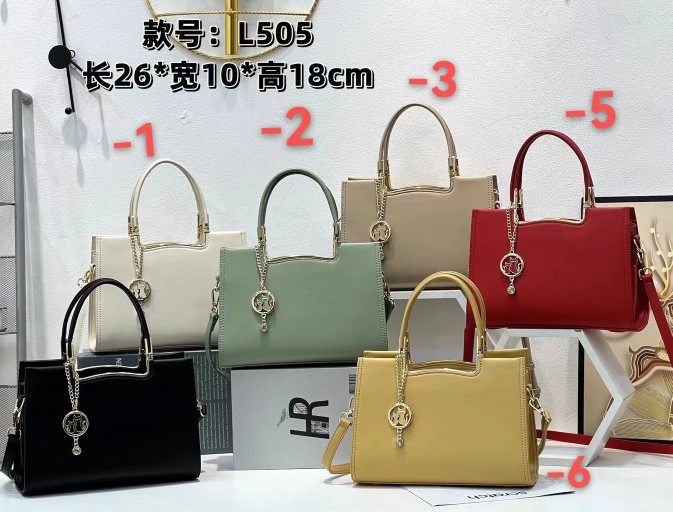 青红箱包实体店dl505上新款内大五隔层三拉链手提斜挎单肩欧美范