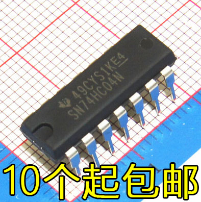 直插进口全新原装 74HC04 HD74HC04P SN74HC04N DIP-14