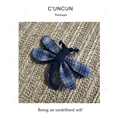 【村村CUNCUN】可爱蜻蜓胸针纯手工编织百搭