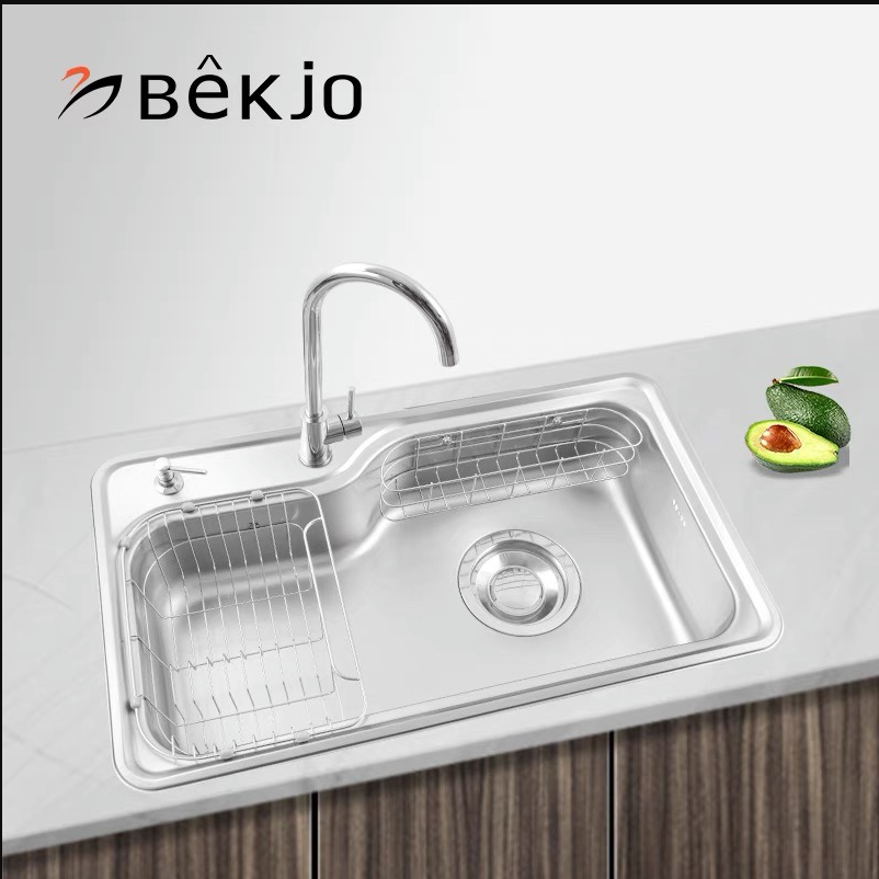 韩国白鸟水槽进口一体厨房304