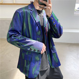 21年秋季新款定制数码晕染潮流个性宽松休闲多彩西服TF35-P125，男装西服，星座1304（原C205）