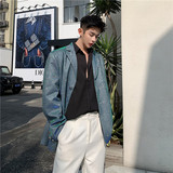 20年春季新款高订面料蓝绿双色偏光雅痞西服TF18-P120，男装西服，星座1304（原C205）