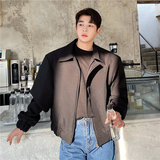 22年春季新款个性简约百搭韩版宽松休闲纯色气质外套T052-P125，男装夹克，星座1304（原C205）