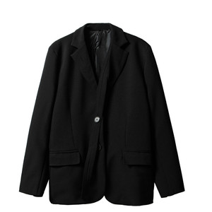 22年春季新款潮流个性设计前侧飘带凹造型时髦西服男女TF25-P125图片
