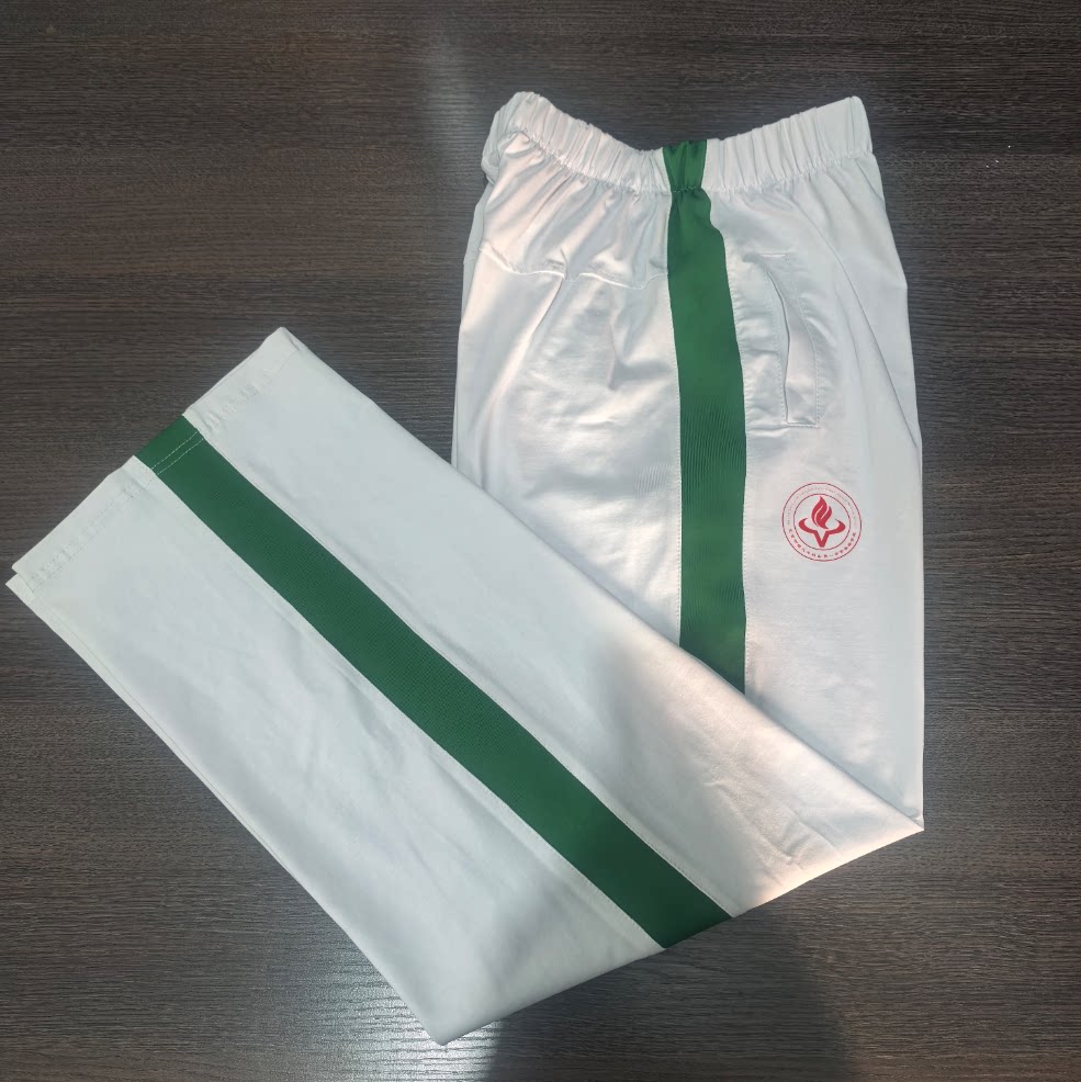 北京牛栏山学校同款白色校服裤子