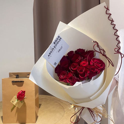 红芭蕾风加厚牛皮纸鲜花包装纸