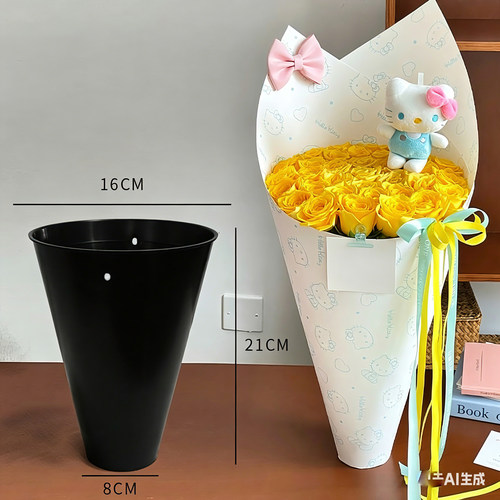冰淇淋一体箭筒内胆底座包花神器