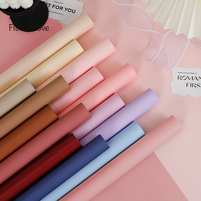 8丝加厚纯色纸网红玫瑰花束包装