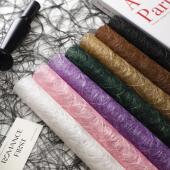 花喜爱 纸手工diy不规则网纱花艺资材 法国进口拉菲纸镂空创意包装