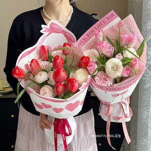 花喜爱网红花束包装纸蝴蝶纸爆款