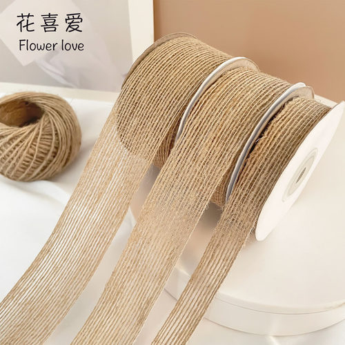 花喜爱复古麻绳丝带网红爆款