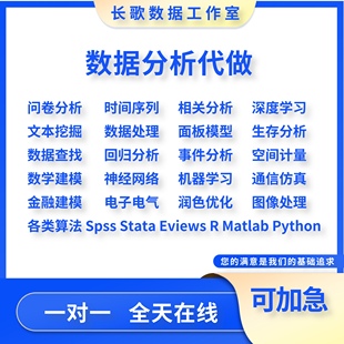 stata数据分析服务spss问卷计量经济eviews实证分析