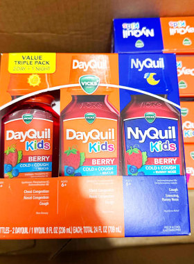Vicks美国VIcks/息可舒 DayQuil NyQuil鼻塞咳嗽感冒缓解 儿童款