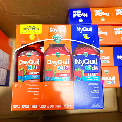 Vicks美国VIcks/息可舒 DayQuil NyQuil鼻塞咳嗽感冒缓解 儿童款