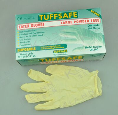 英国TUFFSAFE抛弃型防化乳胶手套TFF-961-3112C 克伦威尔个人防护