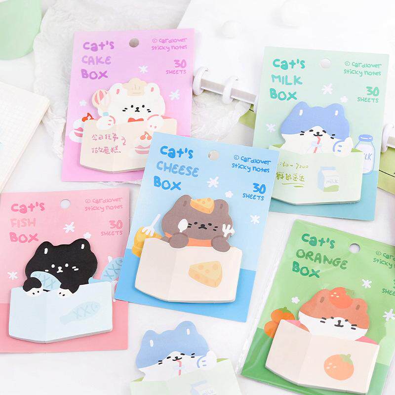 信的恋人箱子小猫便利贴