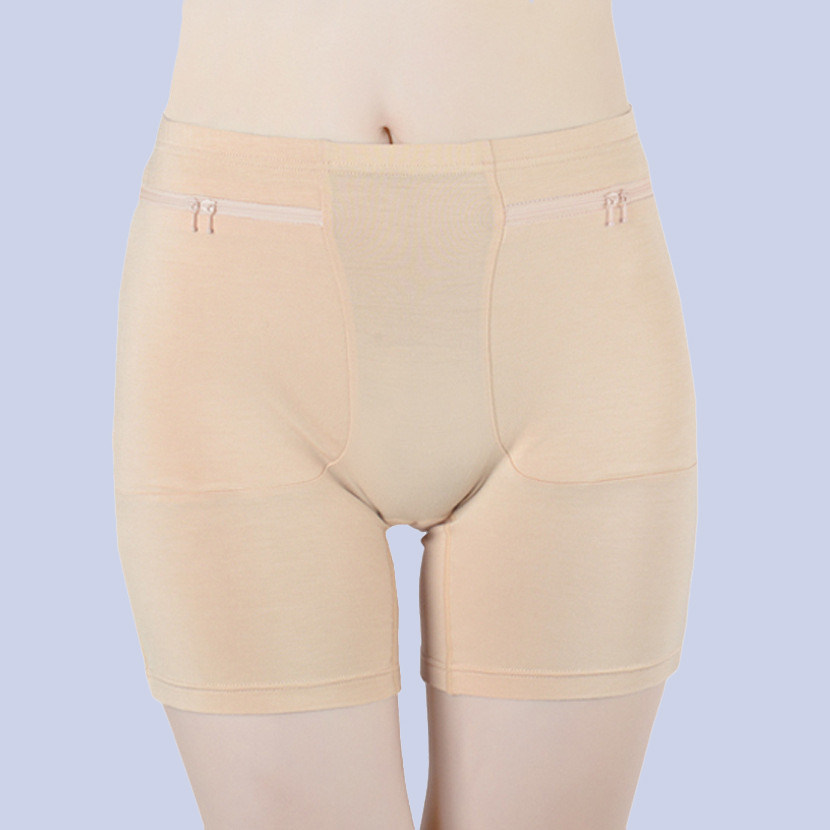 内裤女竹纤维高腰口袋款大码收腹2026新款打底安全裤防盗平角内裤