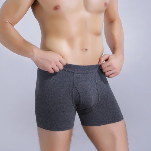 男士内裤棉款高腰开洞加长款防磨