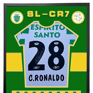 里斯本竞技 C罗 罗纳尔多 亲笔签名 足球服球衣 含SA证书