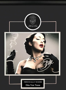 收藏 蒂塔万提斯 亲笔签名 照片裱框 含SA证书