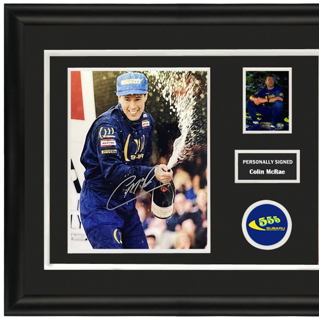 科林麦克雷 亲笔签名 照片裱框 含SA证书 前WRC冠军 斯巴鲁车队
