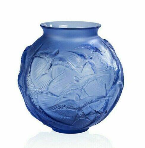 代购laliquehirondelles系列花瓶宝石蓝设计家居水晶摆件客厅艺术