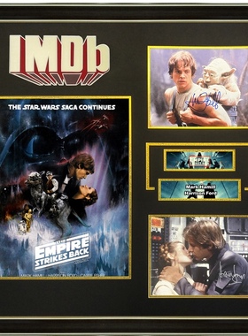 IMDB星球大战5帝国反击战 马克哈米尔 哈里森福特 亲笔签名照片