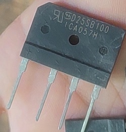 原装全新 D25SB100=GBJ2510 25A 1000V 电磁炉整流桥堆 扁桥