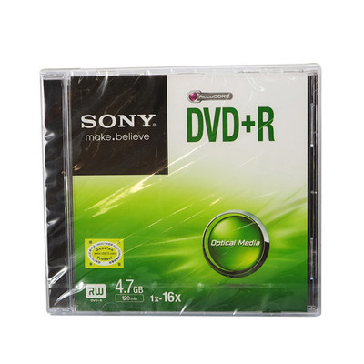 单片sony dvd光盘刻录盘空白 索尼光盘dvdr单片电影资料刻录光盘