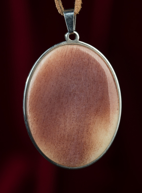 泰国红色包浆纯银挂件吊坠项链