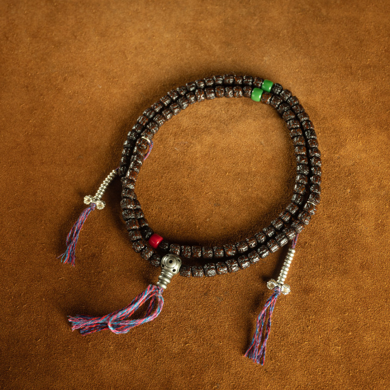 珠王〓清代藏传圆满老型玉化金刚菩提念珠圆满108颗老佛珠手持珠