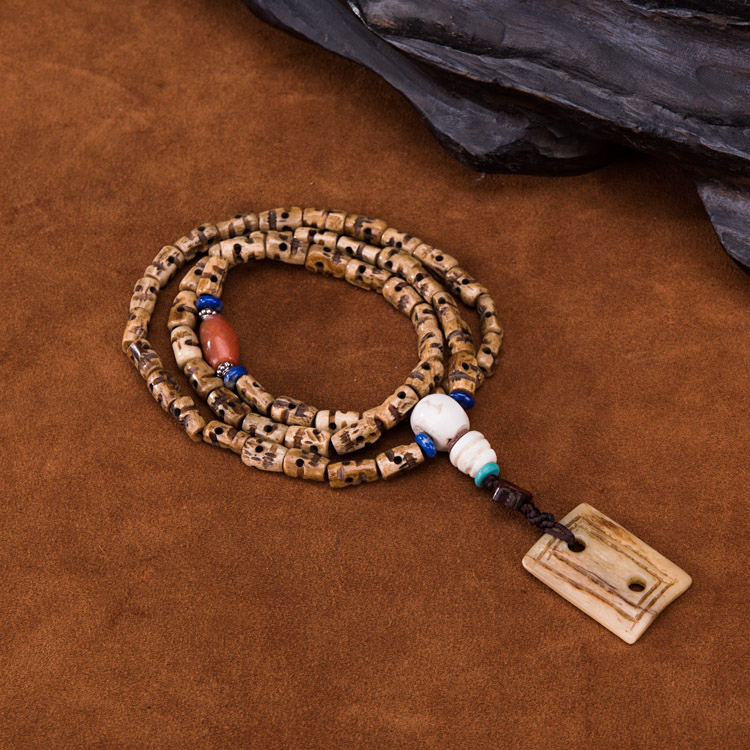 尸陀林护法54颗配古珠老念珠佛珠