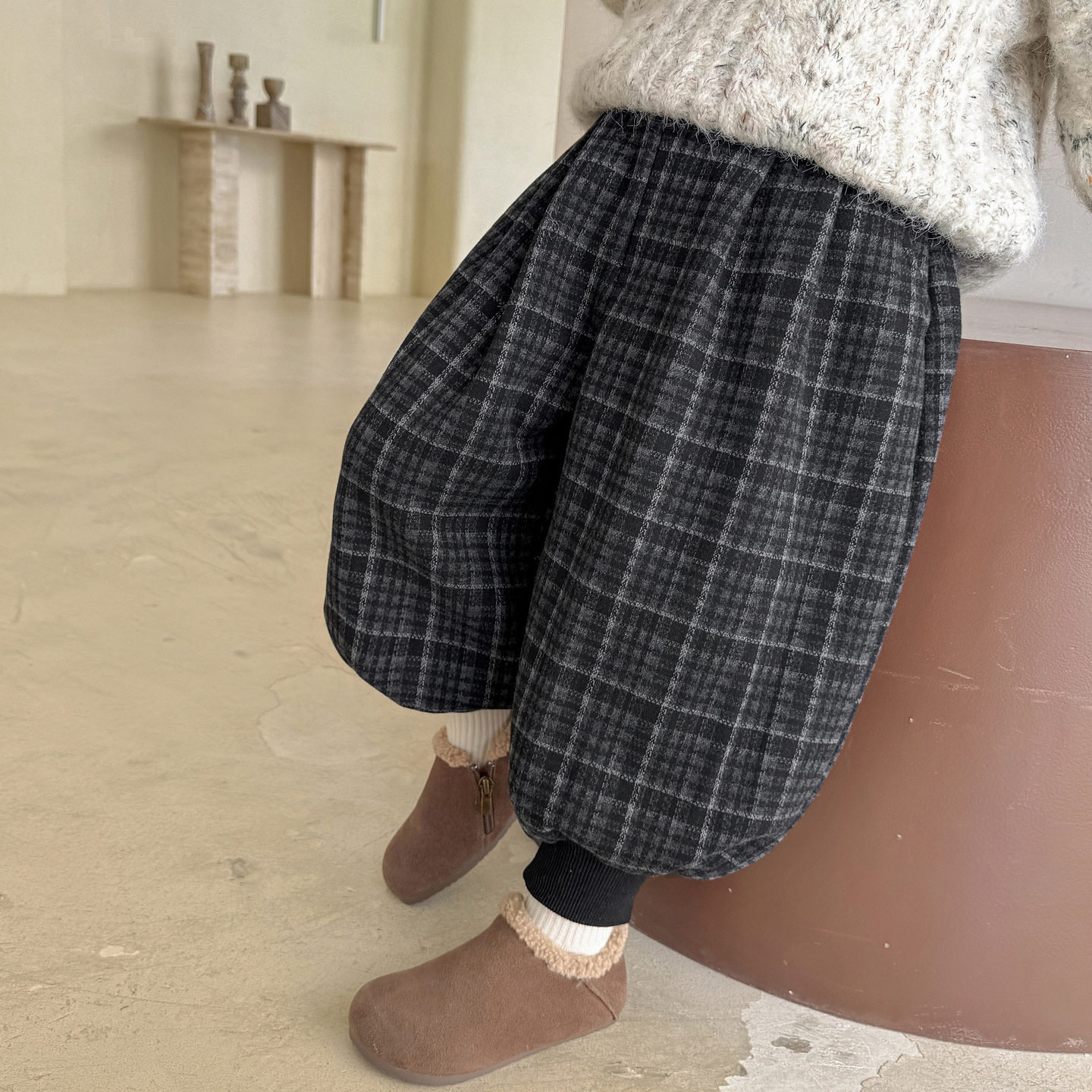 女童加绒裤子秋冬季2026新款洋气儿童休闲裤冬装女宝宝格子哈伦裤,童装/婴儿装/亲子装,裤子,淘宝优惠券,粉丝福利购,淘宝优惠卷