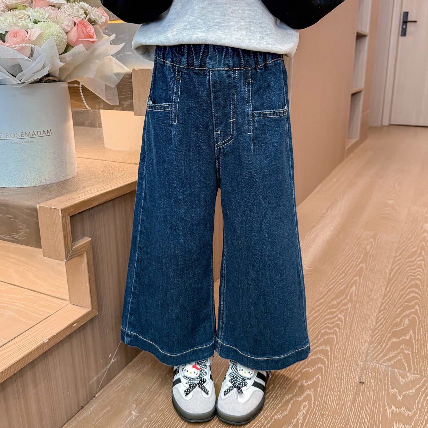 女童休闲牛仔裤儿童洋气阔腿裤2026新款宝宝韩系裤子春装直筒裤潮,童装/婴儿装/亲子装,儿童牛仔裤,淘宝优惠券,粉丝福利购,淘宝优惠卷