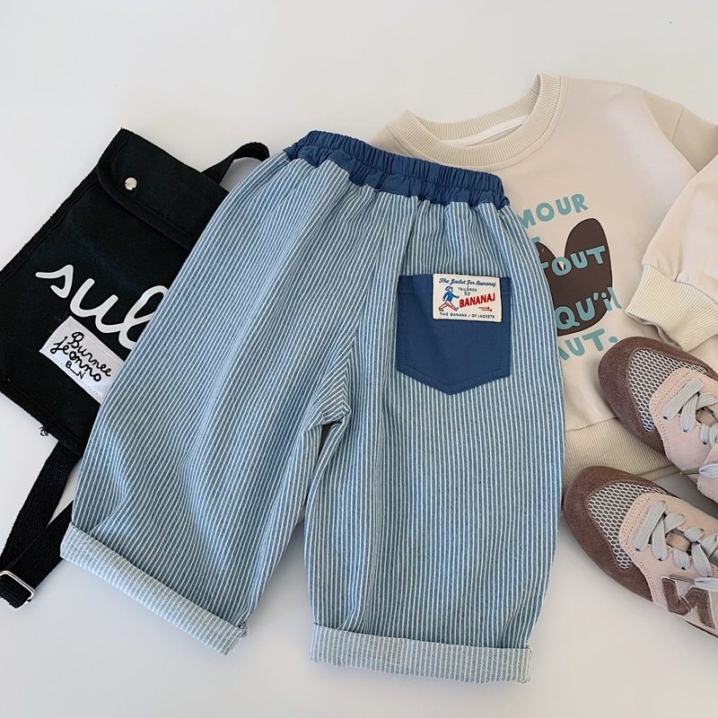 儿童休闲裤条纹男秋冬款小童直筒裤长裤潮宝宝纯色哈伦裤女,童装/婴儿装/亲子装,儿童牛仔裤,淘宝优惠券,粉丝福利购,淘宝优惠卷