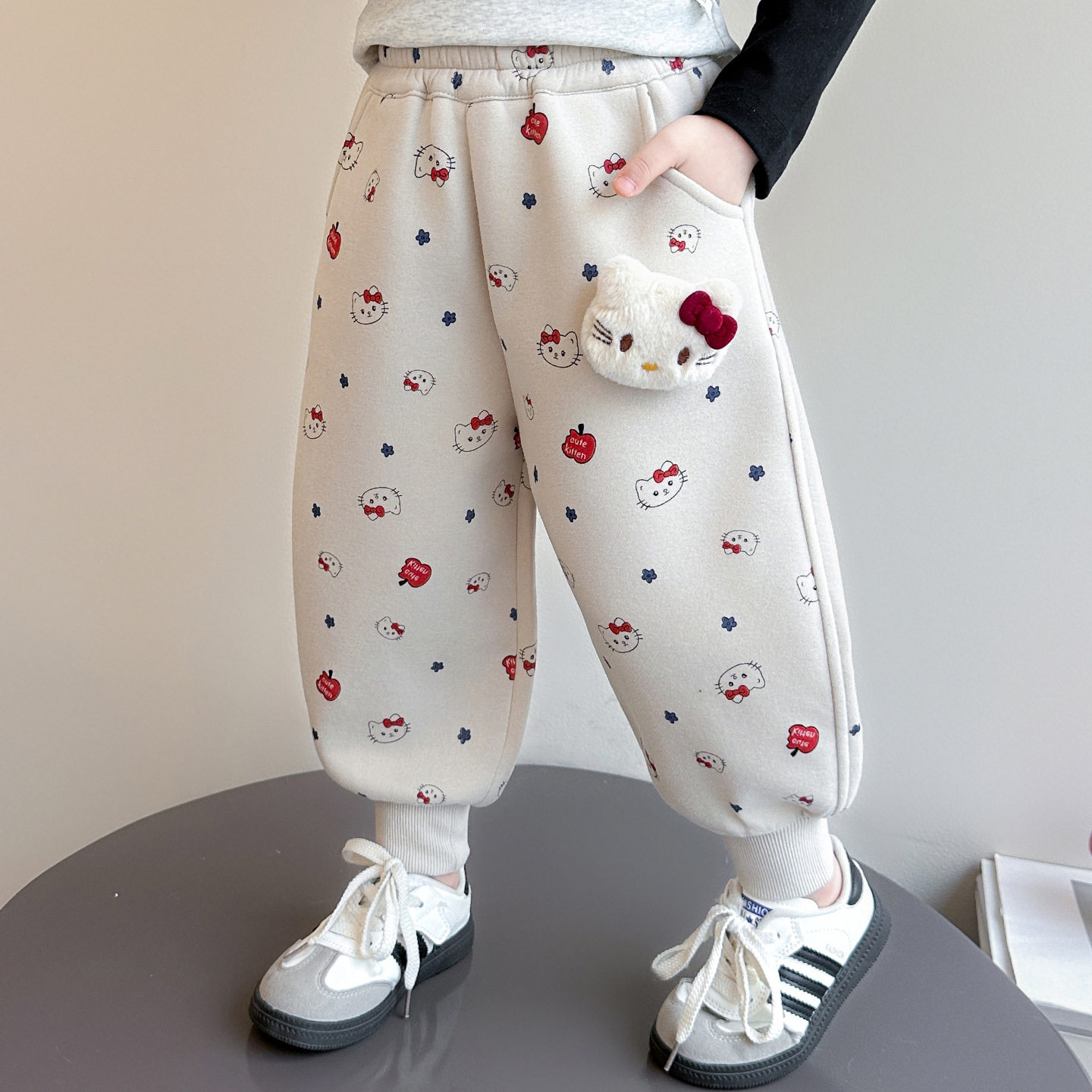 女童卡通休闲裤春季2026新款洋气儿童百搭时髦卫裤女宝宝春秋裤子,童装/婴儿装/亲子装,裤子,淘宝优惠券,粉丝福利购,淘宝优惠卷