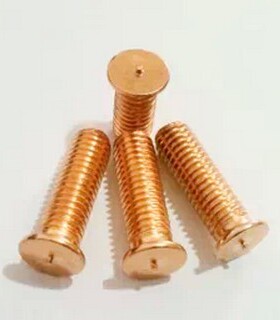 M3 镀铜焊接螺丝/焊点螺丝/焊钉/焊接螺钉 长度6-40 (100只)