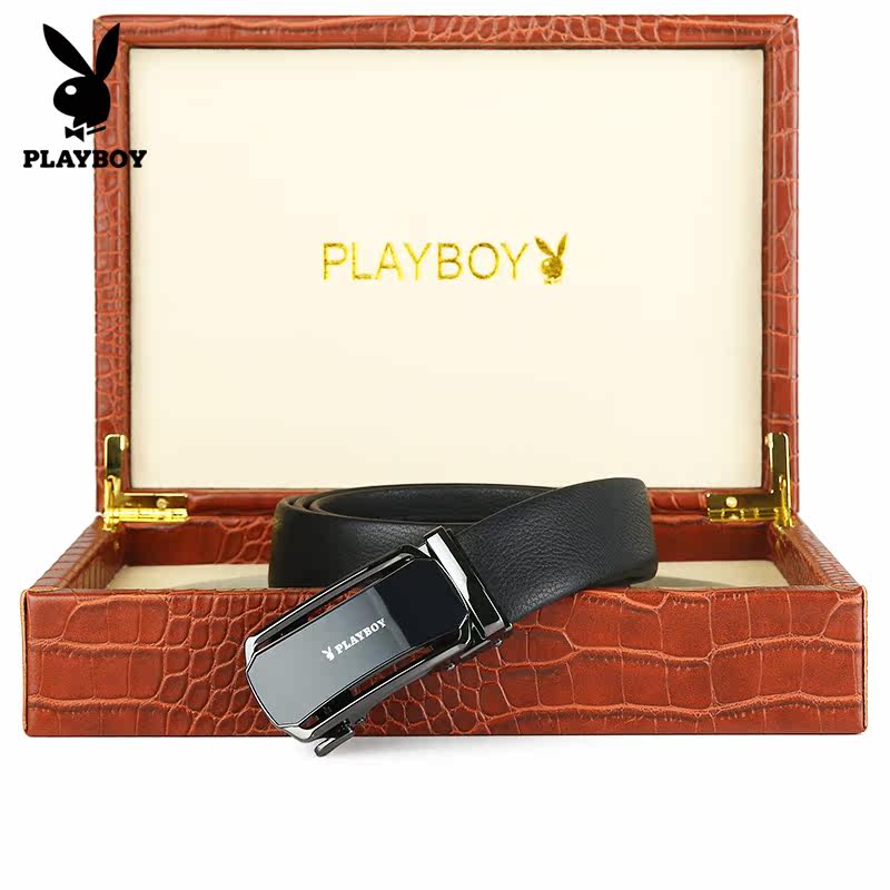 花花公子皮带男士真皮高档品牌腰带男送老公父亲生日礼物官方正品