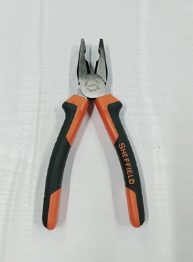 钢盾S045002双色柄钢丝钳老虎钳电工专用工具-7寸