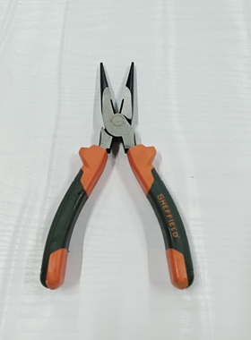 钢盾S042002专利型重型省力偏心尖嘴钳修口钳尖头尖咀电工用-8寸