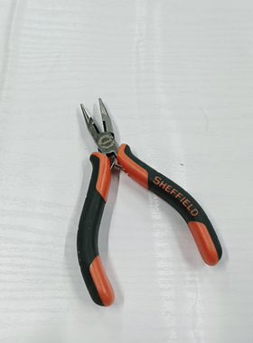 钢盾S035041双色柄迷你尖嘴钳修口钳尖头钳尖咀钳电工用-6寸