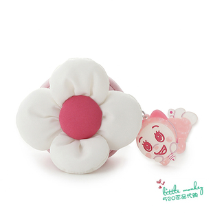 日本代购 哆啦A梦/机器猫 哆啦美 花型粉色治愈零钱包小物收纳包