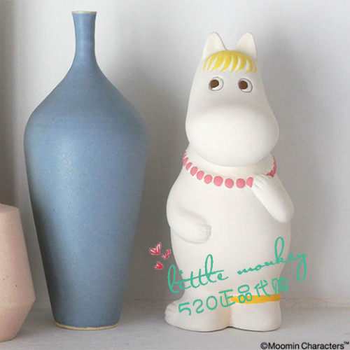 日本代购 博多人偶 moomin姆明哥妮可爱手办公仔娃娃摆件