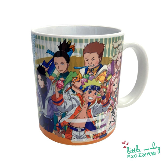日本代购 火影忍者 真夏大水遁祭 可爱陶瓷马克杯水杯