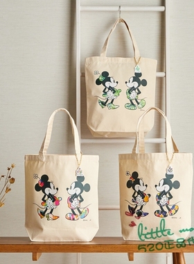 日本代购 Mickey mouse米奇米妮 可爱 白色手提包单肩包