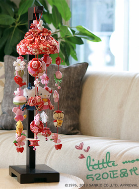日本代购 HelloKitty凯蒂猫 传统和风 玄关 室内 装饰 挂件 摆件