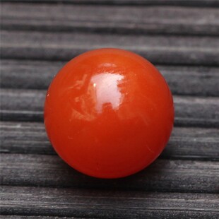 保山南红玛瑙 无裂原矿柿子红单珠 diy配饰隔珠顶珠单珠配珠9.7mm