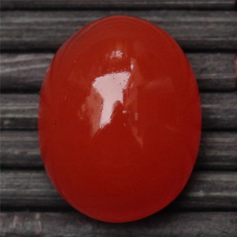 保山南红玛瑙 无裂天然原矿冰红裸石蛋面女士戒指戒面未镶嵌2.2克