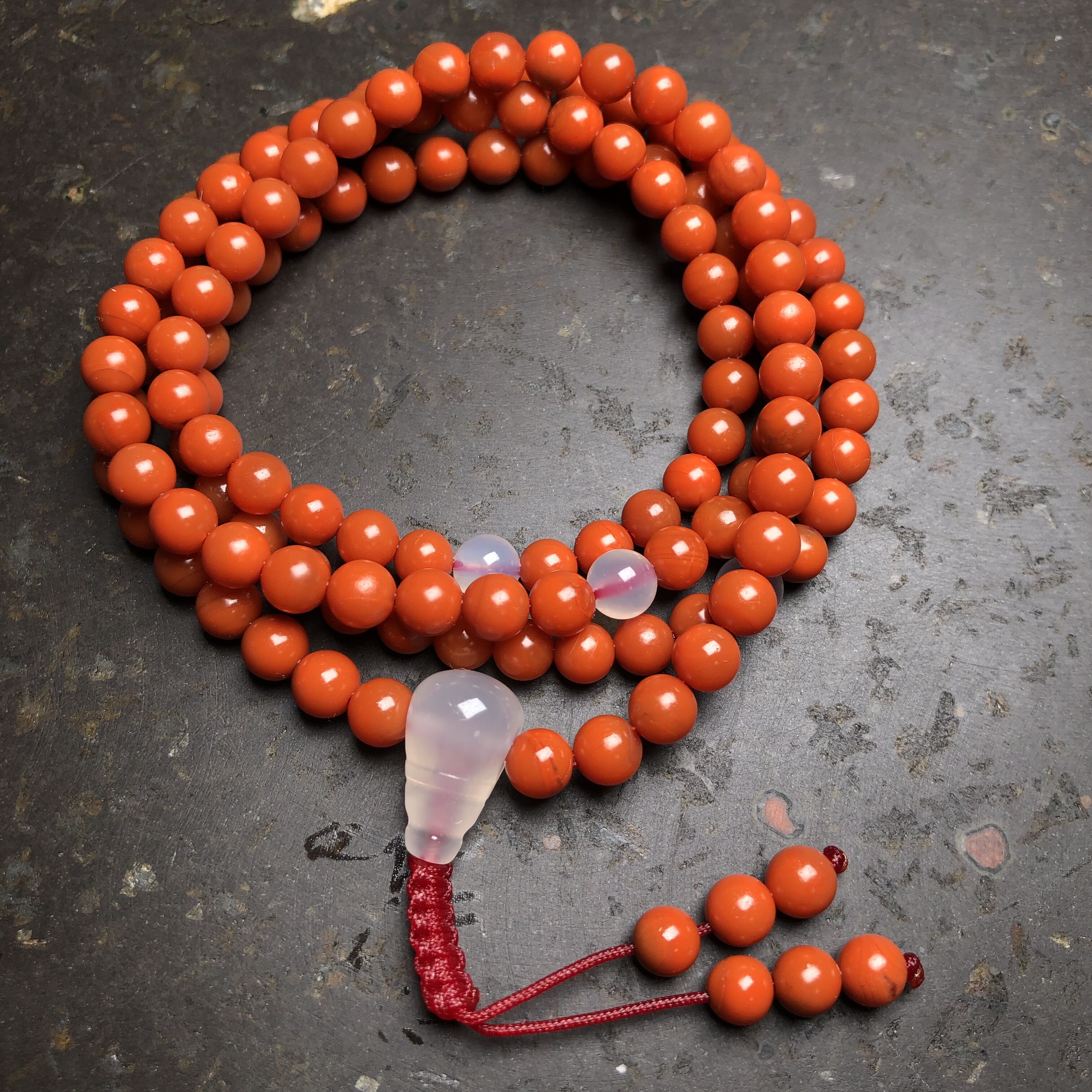 云南保山老南红 无裂原矿柿子红满色满肉108项链毛衣链手链 5.5mm,饰品/流行首饰/时尚饰品新,颈饰,淘宝优惠券,粉丝福利购,淘宝优惠卷