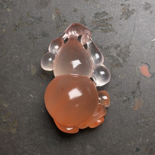 川料南红玛瑙 原矿无裂冰飘俏色巧雕福禄挂件玉葫芦小吊坠 4.78克